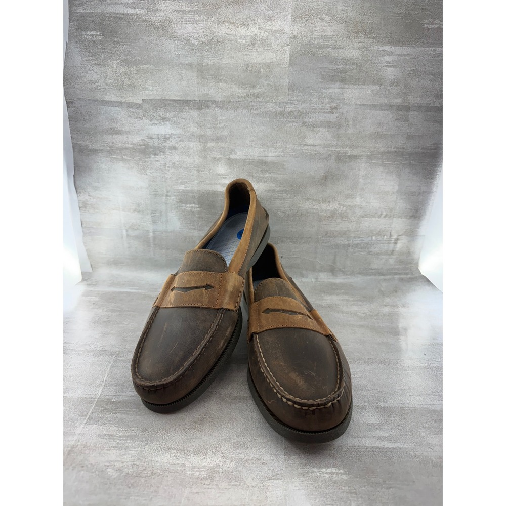Sperry Top-Sider Men Davenport Penny Loafer Brown Leather STS21724 Size 11.5 M